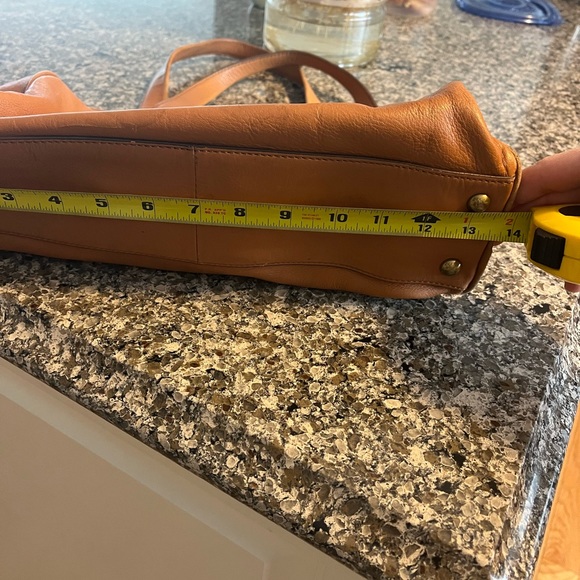 Camel leather Fossil tote bag - Picture 7 of 7